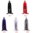thumbnail image 4 of Capa con capucha de Halloween Capa larga de terciopelo Disfraces de Halloween Cosplay Mujeres Hombres Capa larga de bruja Inevent JJ25622-13, 4 of 6