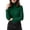 Green, variant on XRoczxe Women Ribbed Turtleneck Long Sleeve Knit Top, Slim Fit Basic Pullover, Versatile Fall Winter Layering Sweater
