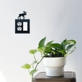 thumbnail image 2 of Village Wrought Iron EOG-19 8 Inch Moose - Single Outlet and GFI Cover, Black, 2 of 2