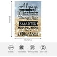 thumbnail image 2 of Couverture Citation "Life Citation" avec Souviens-Toi Toujours Que Tu Es Plus Fort et Plus Intelligent, 2 of 7