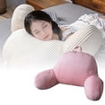 thumbnail image 2 of Soft Bed Backrest Pillow Lumbar Support Cushion For Sitting In Bed Pregnancy Sofa & Chair Comfort For Back & Waist, 2 of 7