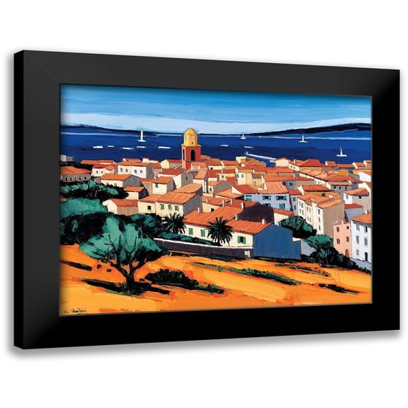 Quilici, Jean-Claude 14x12 Black Modern Framed Museum Art Print Titled - St-Tropez