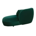 thumbnail image 4 of Galet Green Velvet Chaise, 4 of 11