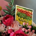thumbnail image 3 of 3drose, Image of Happy Easter in German on Rows of Tulips, 6 Greeting Cards with Envelopes, 3 of 7