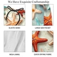 thumbnail image 4 of luoweisi Men's Beach Shorts Quick Dry Swim Trunks with Mesh Lining Starfish XL, 4 of 5