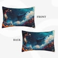 thumbnail image 2 of Lsque Fantasy Underwater Adventure Pattern Pillow Case – Soft & Cozy Throw Pillow Cover, Hypoallergenic Cushion Case for Sleeping Women with Envelope Closure-14"x20", 2 of 6
