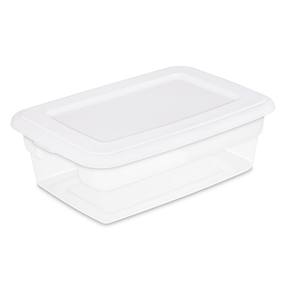 Sterilite Plastic 12 Qt. Storage Box White