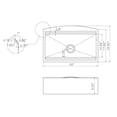 thumbnail image 6 of AKDY 30"x20"x9" Apron Farmhouse Handmade Stainless Steel Kitchen Sink, 6 of 6