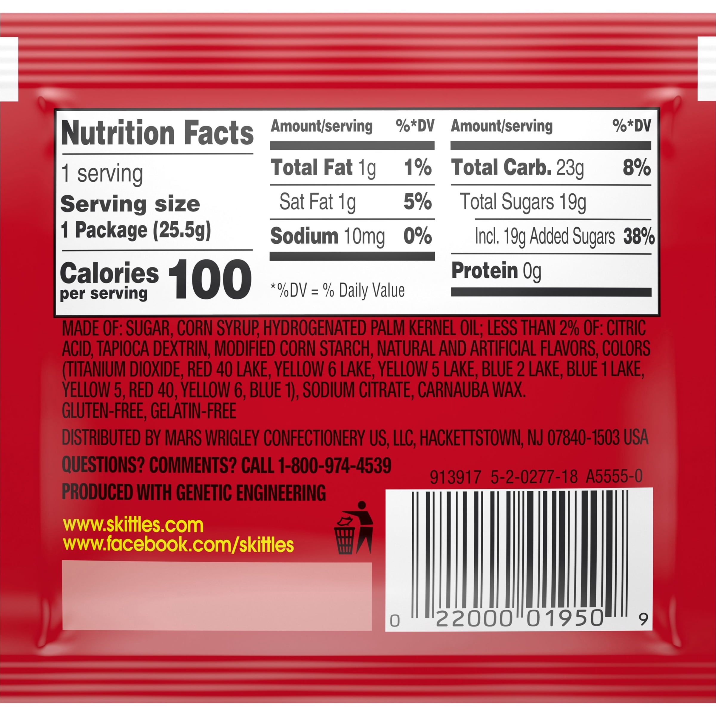 Skittles Original 100 Calorie Pak .9oz