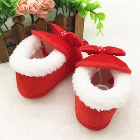 

Clearance!!Newborn Baby Girls Cotton Shoes Infant Boys Slippers Stay on Sock Soft Shoes with Grippers Winter Warm First Walkers Crib Shoes Non-slip Soft Sole Shoe