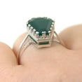 thumbnail image 4 of Natural Green Onyx Gemstone Coffin Ring, Handmade 925 Sterling Silver Jewelry For Women, Statement Proposal Ring, Anniversary Gifts For Women, Unique Giftable Ring (green-onyx, Size 7), 4 of 6