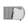 thumbnail image 1 of Versatile Double Sleeping Bag for Outdoor Camping - Machine Washable & Water-Resistant, Perfect for All Seasons (Grey, 1.8KG), 1 of 7