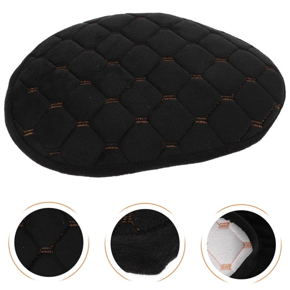 TABLZONE Universal Black Plush Motorcycle Scooter Seat Cover, Soft Comfortable Protective Cushion Pad for Commuting and Travel