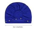 thumbnail image 5 of Women African Turban Flower Knot Headwrap Pre Tied Bonnet Beanie Cap Headwrap Hair Loss Wrap Headband Tie, 5 of 5