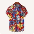 thumbnail image 4 of Cllios Hawaiian Shirt for Men Summer Tropical Graphic Holiday Tops Comfy Cuban Collared Short Sleeve T-shirts Casual Button Down Bowling Shirts S-5XL, 4 of 5