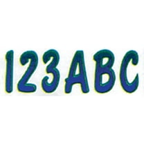 Hardline Boat Lettering Registration Kit 3 in. - 200 Purple/Teal