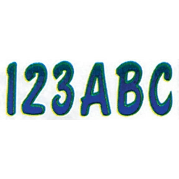 Hardline Boat Lettering Registration Kit 3 in. - 200 Purple/Teal