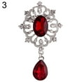 thumbnail image 1 of Ayyufe Women's Luxury Rhinestone Alloy Brooch Pin Large Waterdrop Pendent Party, 1 of 7