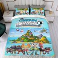 thumbnail image 4 of Los Casos de las Criaturas Conjunto de sábanas temático, trío de piezas, cómodo y amigable con la piel, diseño único, regalo de decoración para el hogar para familiares, amigos y fans,173cm *218cm, 4 of 6