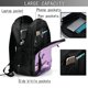 thumbnail image 4 of Fotbe Lavender Roses Arrangement Mochila con Estampado y Puerto USB para Hombre y Mujer, Mochila Antirrobo, Mochila de Viaje, Mochila Escolar, Mochila Universitaria, 4 of 7