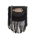 thumbnail image 1 of Fringe Body Bag Cross de 2Chique Boutique Femme (Noir), 1 of 1