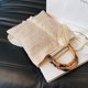 thumbnail image 5 of Bolso Mano Tejido Paja para Mujer A La Con Bambú Playa, 5 of 9
