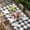 Black, variant on Groundhog Day Table Cloths for 3 Foot Rectangle Tables, Red Bow Knot Black Checkered Patio Waterproof Elastic Fitted Tablecloths, Washable Rectangular Table Cover for Camping