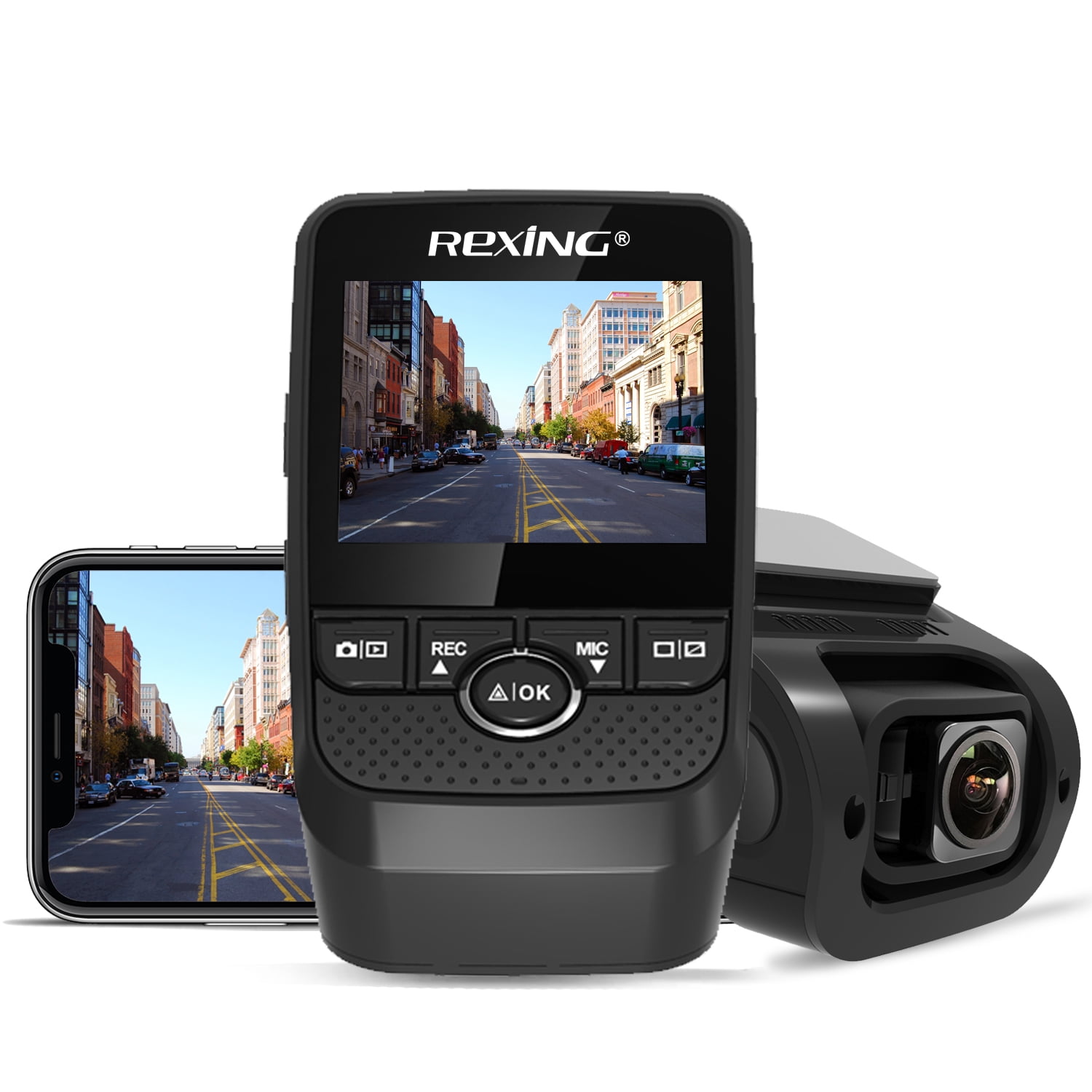 Rexing GW101 1080p Full HD Dash Cam with WiFi & GPS