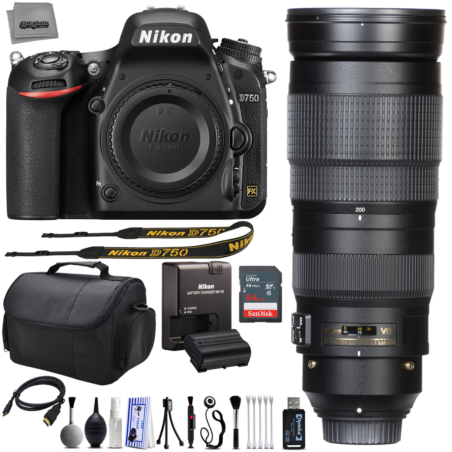  Nikon  D750  24 3MP 1080P FX DSLR Camera w 3 2 LCD Wi Fi 