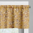 thumbnail image 5 of Ambesonne Ocean Valance & Curtain, Pattern of Shellfish, 55"x36", Mustard Brown, 5 of 6
