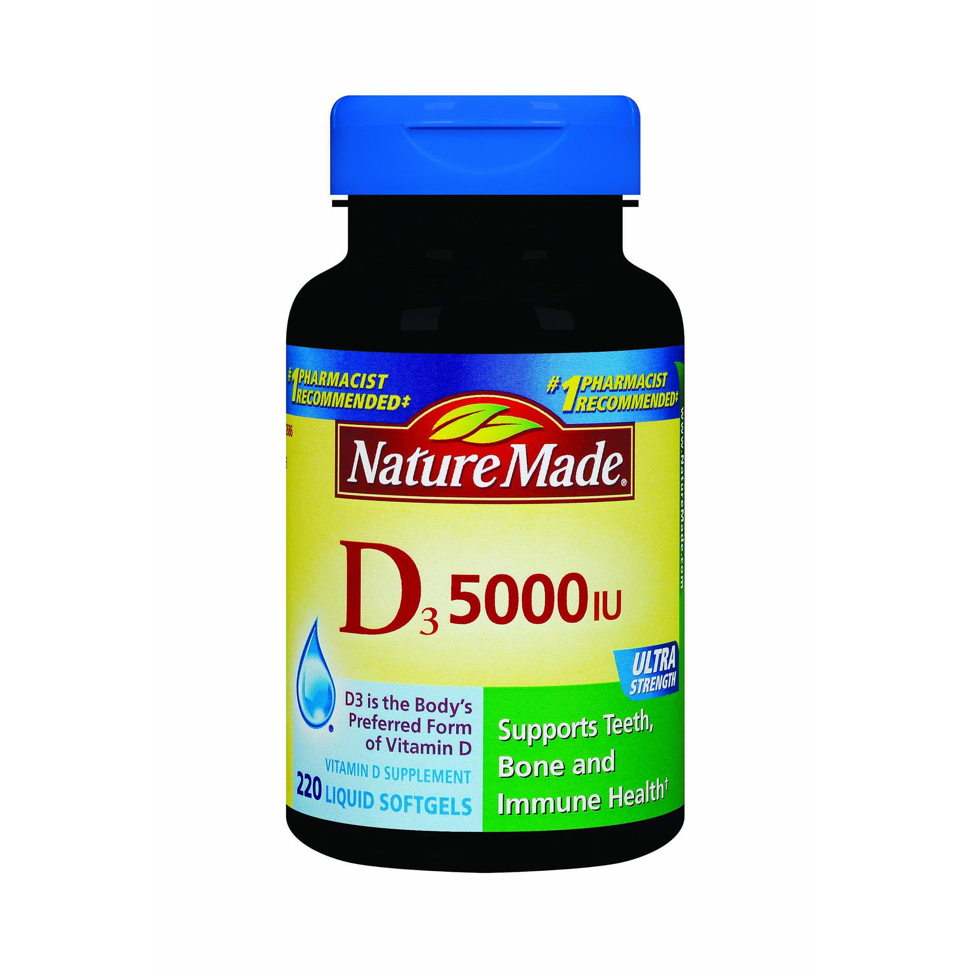 Nature Made Vitamin D3 5000 Iu Softgels 220 Ct