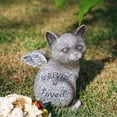 thumbnail image 4 of Statue Commémorative pour Animal de Compagnie Aimé pour Toujours avec Ailes d'Ange, Figurine en Résine Peinte à la Main pour le Souvenir du Chien et du Chat, Souvenirs de Tombe pour Jardin Intérieur Extérieur, Cadeau de Condoléance pour Perte Sincère, 4 of 8