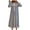Blue, variant on Levmjia Women's Winter Nightgown Soft Warm Flannel Long Sleeve Round Neck Long-Length Sleep Dress Asian Fit Cozy Home Wear Lightweight Solid Color Plus Size