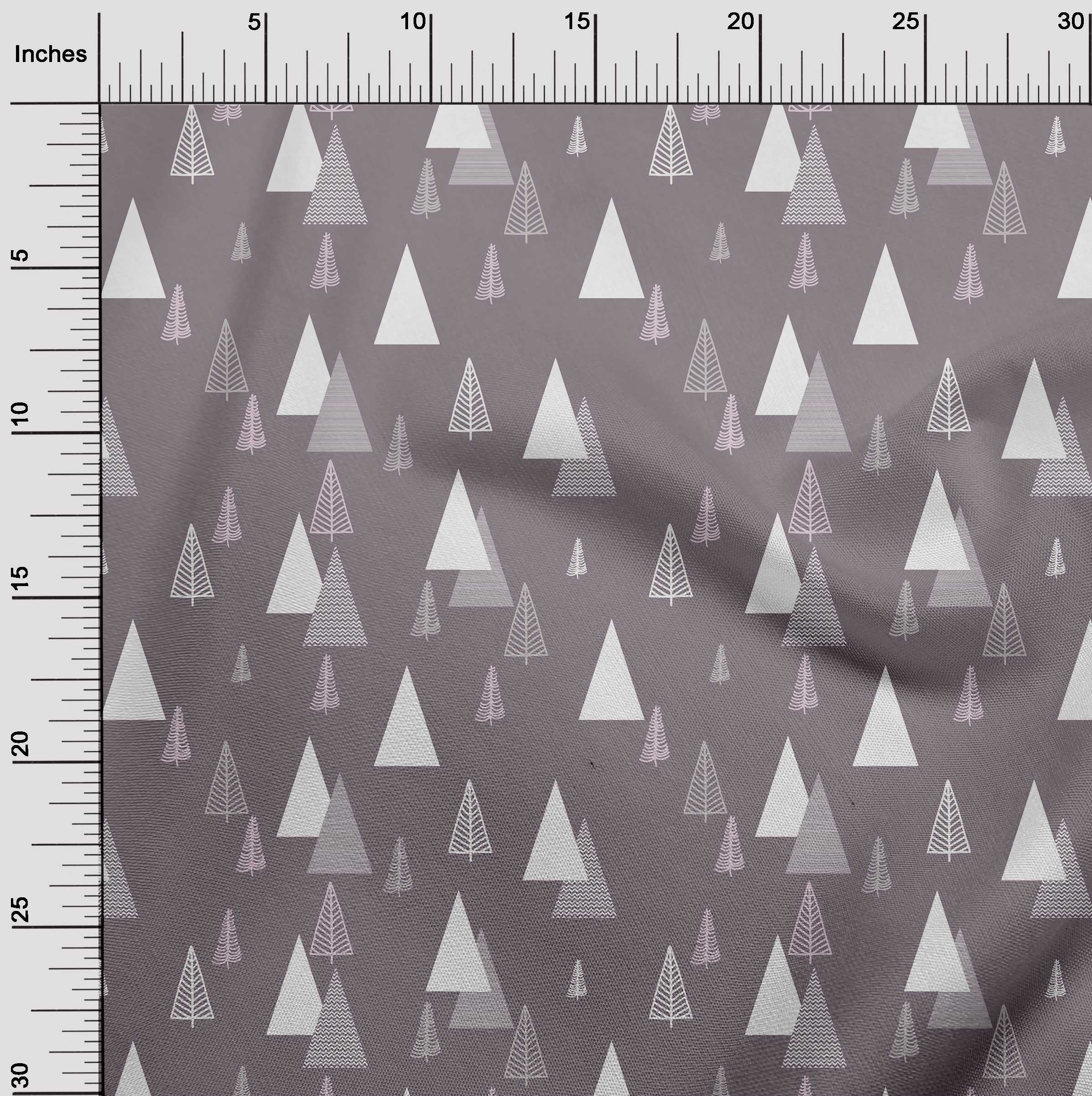 oneOone Velvet Lavender Fabric Christmas Tree Sewing Craft Projects Fabric Prints By Yard 58 Inch Wide