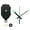 122 Fluorescence, variant on Quartz Wall Clock Clock Hour Second Needle Kit Movement Operated Clock Kit for Clock Repairment