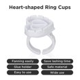 thumbnail image 3 of Glue Rings for Eyelash Extensions,100 Pcs Blooming Cups with Partition,Lash Extension Glue Holder, Heart Shape Disposable Glue Cups for Volume Fanning Blossom, 3 of 5