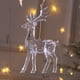 thumbnail image 3 of Pieza de copo de nieve de Navidad de 15cm, colgantes de árbol de Navidad, adornos colgantes de corona de ciervo de cristal de Noel, decoración de Feliz Navidad para el hogar 2023, 3 of 4