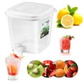 thumbnail image 5 of Yucurem Beverage Water Dispenser With Lid Fridge Drink Dispenser Juice Jug Kitchen Essentials (Square 3.5L), 5 of 10
