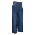 thumbnail image 5 of Jeans for Women 2025 Y2K Mid Rise Loose Fit Wide Leg Baggy Palazzo Denim Jean Pants Womens Jeans Trousers, 5 of 8