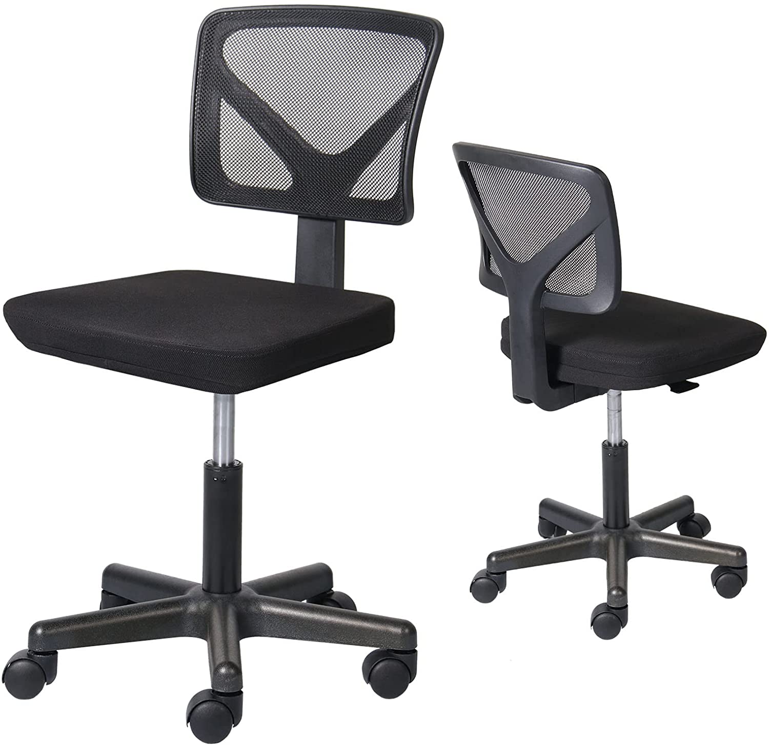 edx Armless Mesh Computer Chair, Adjustable Low Back photo 4