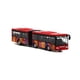 thumbnail image 2 of Vogacara Secciones dobles Pull Back Car Bus Niños Juguete Modelo Simulación Vehículo Niños pequeños Regalos de cumpleaños Interactivo Kits de construcción modelo Rojo, 2 of 6