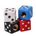 thumbnail image 5 of 4Pieces Valve Stem Caps Dices Tire Valve Caps,Universal Dust Proof Stem Covers, 5 of 15