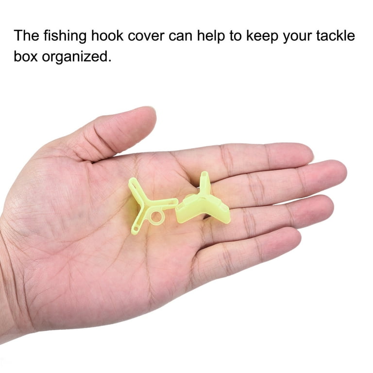 Uxcell Plastic Fishing Hook Bonnets Treble Hook Covers Fit for 1/0