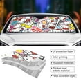 thumbnail image 5 of Hello Kitty Car Windshield Sunshades, Front Windshield Sun Shade, Hardened Sun Visor Shield Cover, Foldable Reflector For Car Truck Suv, Keeps Your Vehicle Cool, 5 of 8