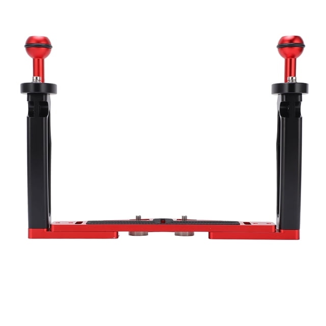 Dual Handle Aluminium Tray Stabilizer Rig,Dual Handle Tray Stabilizer Diving Underwater Camera Housings Tray Dual Handle Tray Stabilizer Rig Sleek Aesthetic