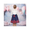 thumbnail image 5 of Sunny Fashion Girls Dress Valentines Love Heart Floral Lace Party Wedding Birthday 10 Years, 5 of 9