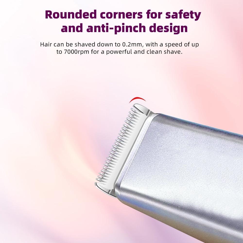 Welan Bikini Trimmer for Women,Cordless Wet/Dry Body Shaver for Trip,Cordless Body Shaver with Ceramic Blade, IPX7 Waterproof Lady Facial Razor, Portable Rechargeable Body Hair Trimmer for Face