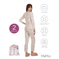 thumbnail image 6 of MeMoi Women's Pastel Zebra Long Sleeve Pajama Set - Womens - Female, 6 of 7