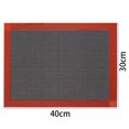 thumbnail image 3 of Alfombrilla perforada de fibra de vidrio de silicona para hornear pasteles, galletas, pan, Pizza, multifuncional con distribución uniforme del calor, 2 uds., 3 of 5