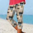 thumbnail image 2 of Gibobby Running Pantalones Deportivos Yoga Leggings para mujer Verano Deportes casuales Pantalones yoga Pantalones cortos ajustados（Caqui， S), 2 of 5